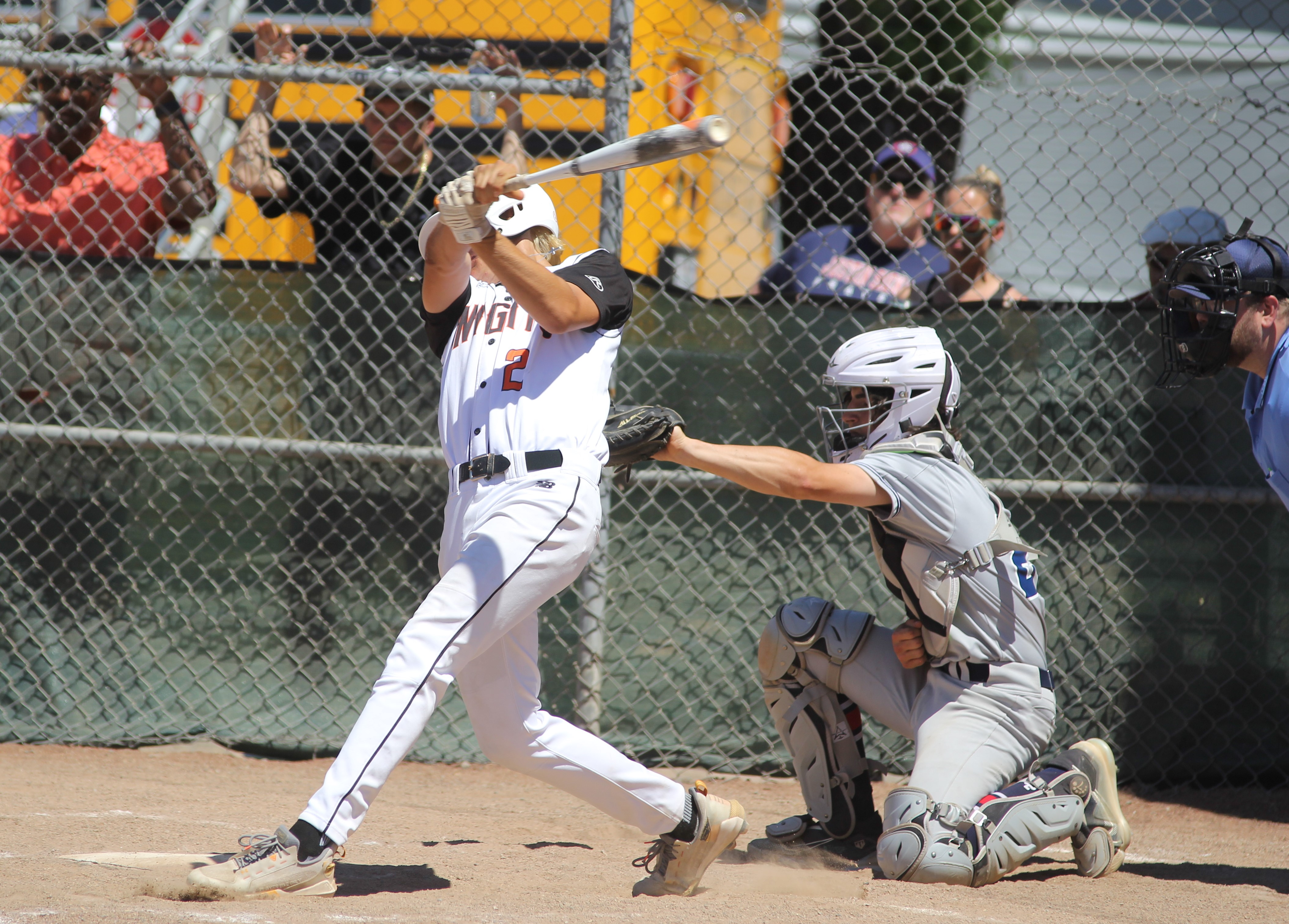 Kelseyville's Tyler Bryant swings away. (Photos by Minenna Photography)