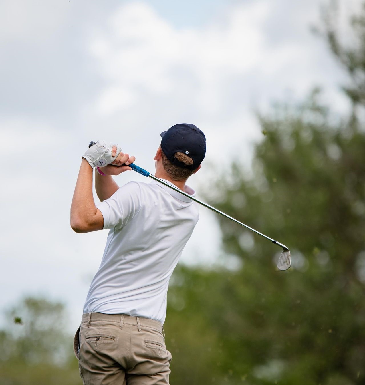 Blake Costlow tees off Monday during the North Coast Section Division 2 Championships in Petaluma. Costlow fired a 95 for Middletown, the undefeated Coastal Mountain Conference South champion this season. (Photos courtesy of Geri Costlow)