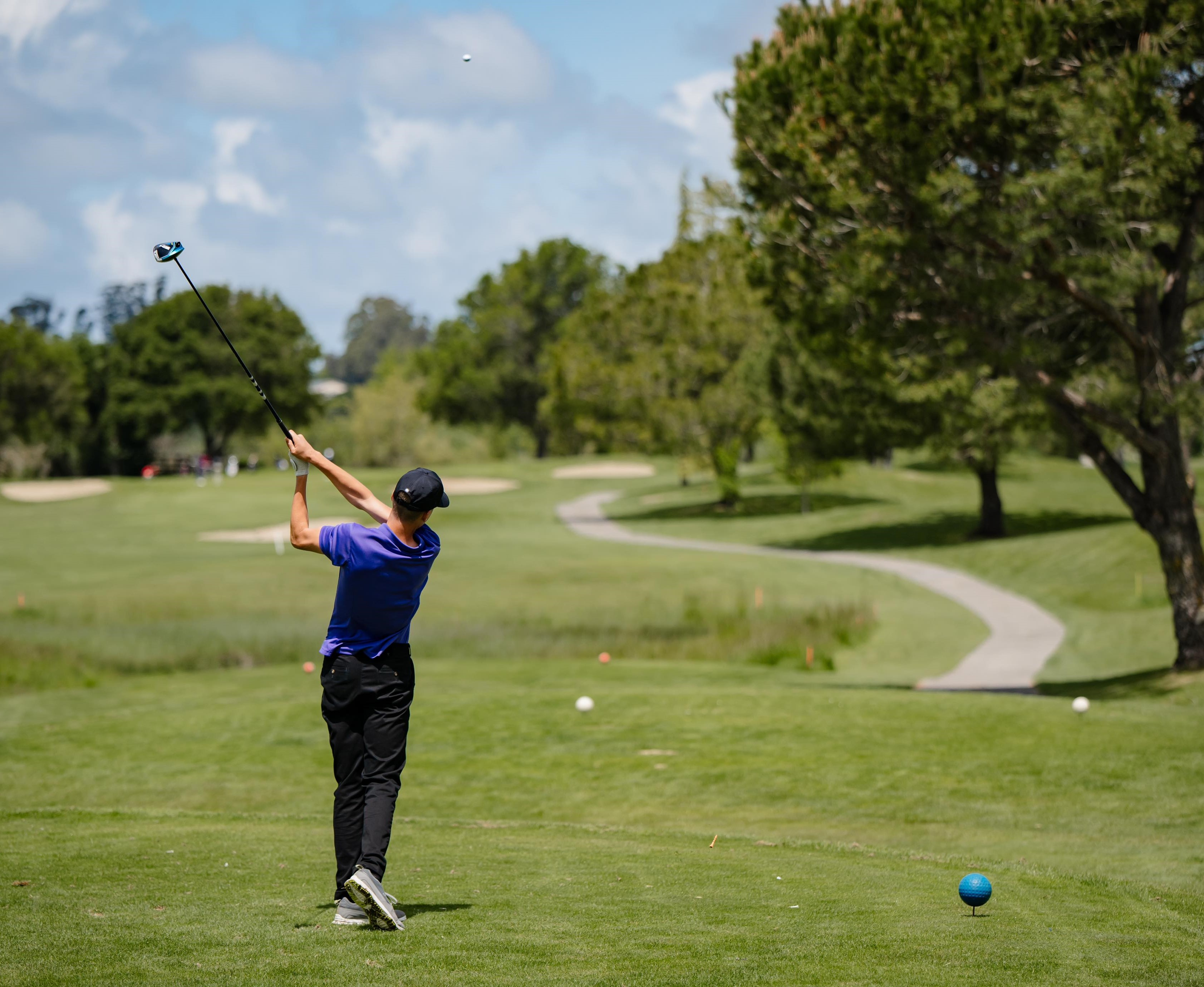 Middletown's Dom Williams finished with a round of 88 on Monday during the North Coast Section Division 2 Championships at Rooster Run Golf Club in Petaluma. (Photos courtesy of Geri Costlow)