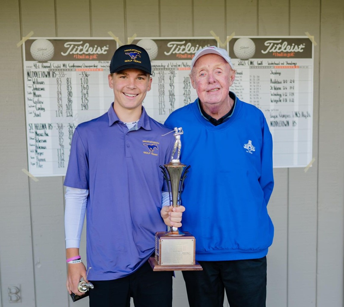 Middletown's Blake Costlow was named the Coastal Mountain Conference South's freshman of the year in addition to earning All-Conference first-team honors. (Photos courtesy of Geri Costlow)