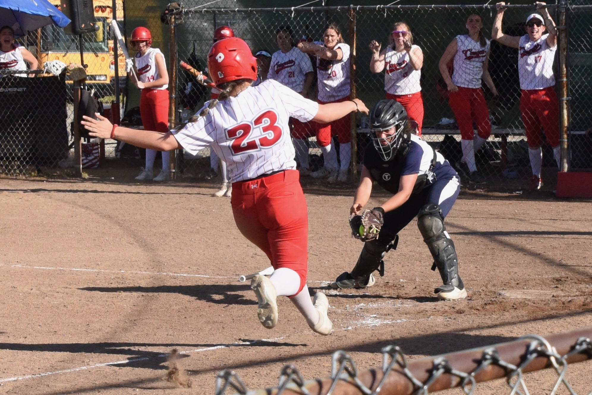 Upper Lake's Nathaly Velasco and the Cougars are home Wednesday to play St. Vincent of Petaluma in the opening round of the North Coast Section Division 5 playoffs. First pitch is 5 p.m. (Photo courtesy of Trett Bishop)