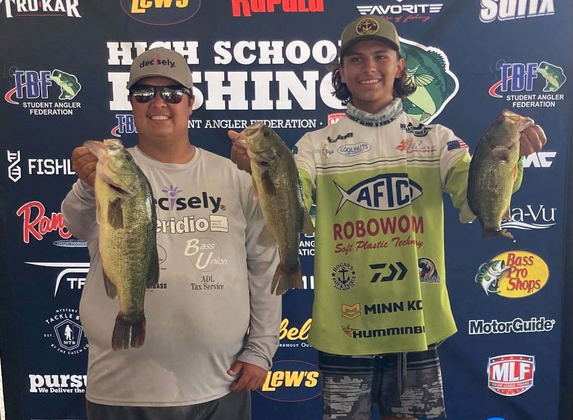 Payton Lyndall (left) of Kelseyville and partner Kaine Navarro of Glendora are in 32nd place out of 241 teams in the National standings and tied for 40th place out of 349 teams in the World standings after day one of the 2023 High School National Championships at La Crosse, Wisconsin. The three-day competition opened Wednesday and concludes Friday. (Courtesy photo)