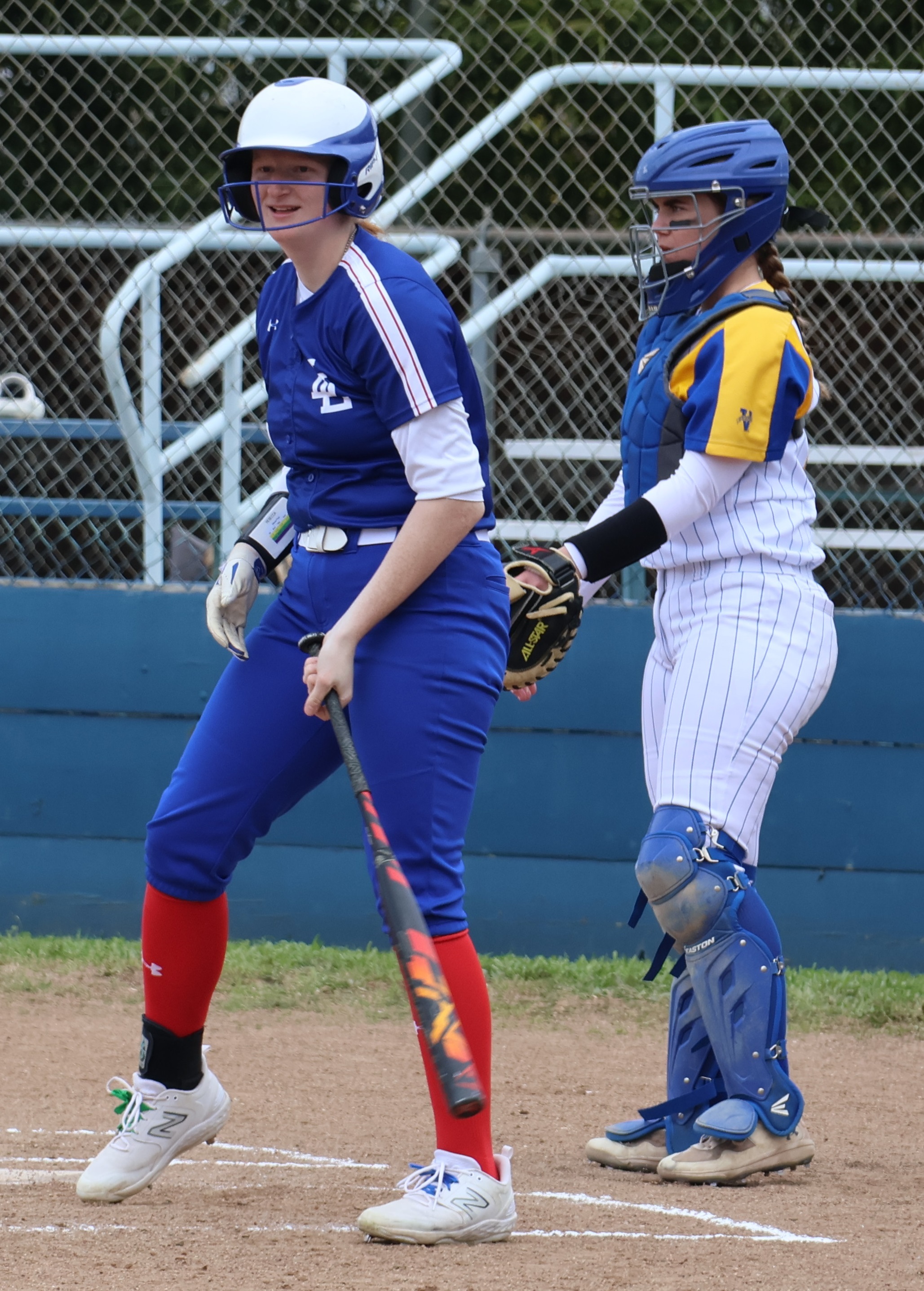 Lower Lake High School junior first baseman Rebecca Theodorou has been named to the All-North Central League I first team. (Photo by Brian Sumpter)