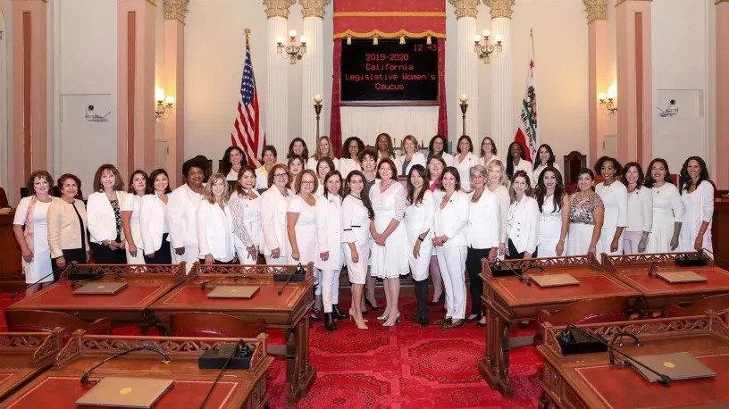 The members of the California Legislative Women's Caucus 
