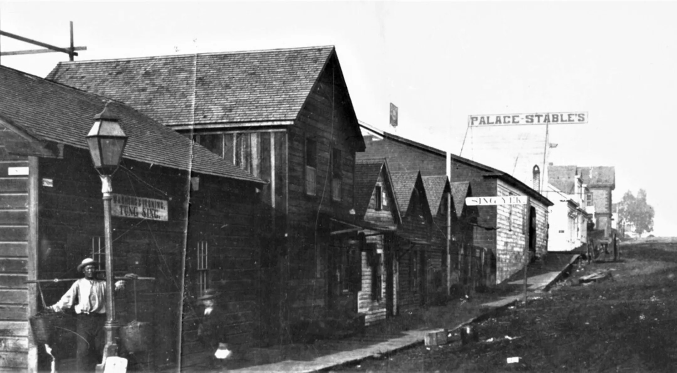 Eureka's Chinatown, pictured in the late 19th century.
