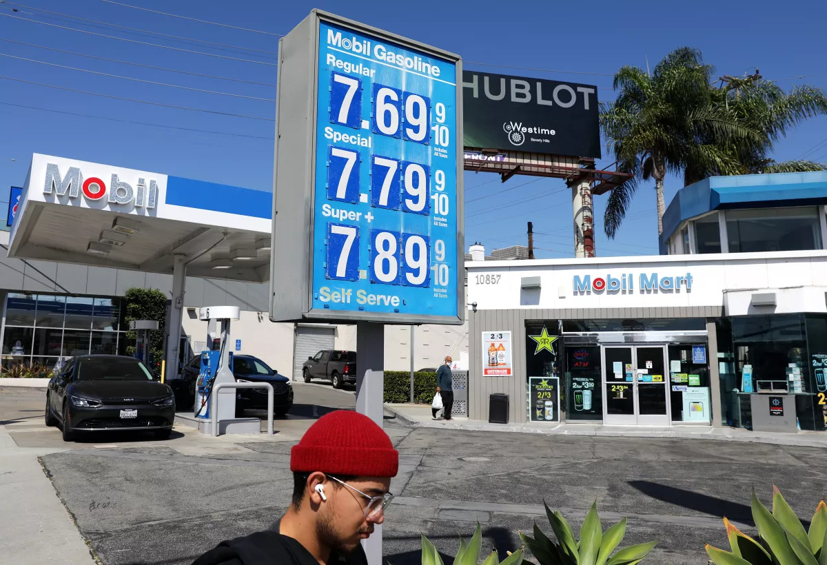 Businessman Charles Khalil owns two gas stations in L.A., including this one in Westwood.