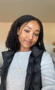 Tinsae Birhanu, a senior at Cosumnes Oaks High School in Elk Grove, is the lead health ambassador for Black Students of California United. 