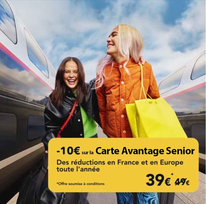 Promotion Sur La Carte Senior Sncf En 2022 Votre Carte A Moitie Prix