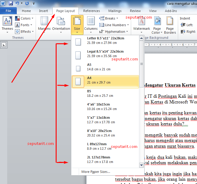 Cara Mengatur Ukuran Kertas Di Microsoft Word Dengan Mudah My Xxx Hot 4400