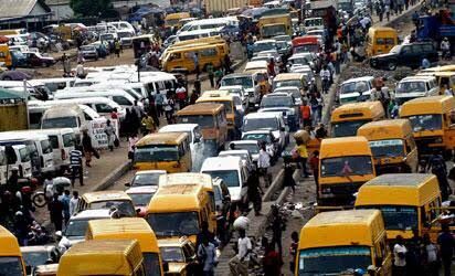 Berger Bus stop traffic 