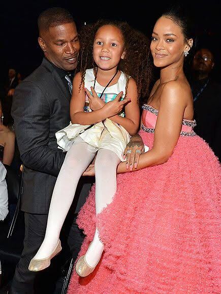 Annalise Bishop and her father and Rihanna at an event