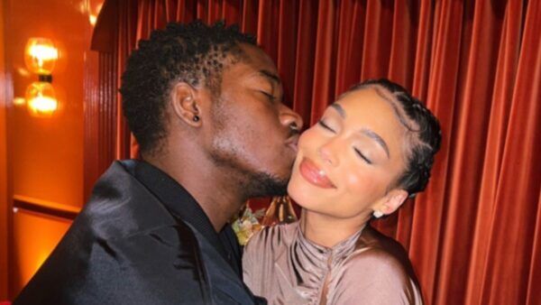 Damson Idris getting lovey dovey with Lori Harvey