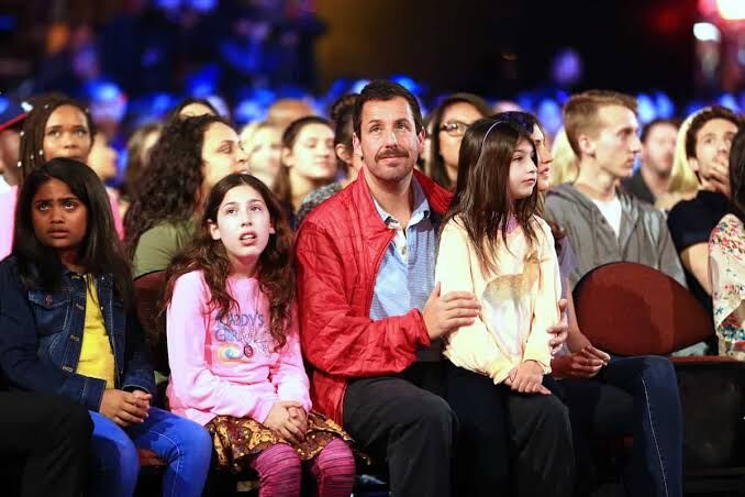 Sunny Sandler and her family at a game