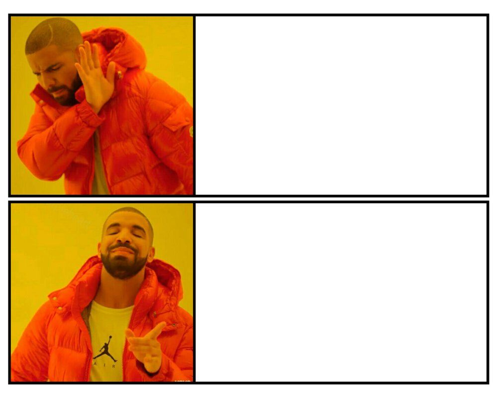 Drake meme template