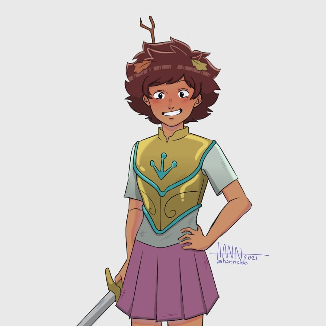 Anne Boonchuy fanart with sword