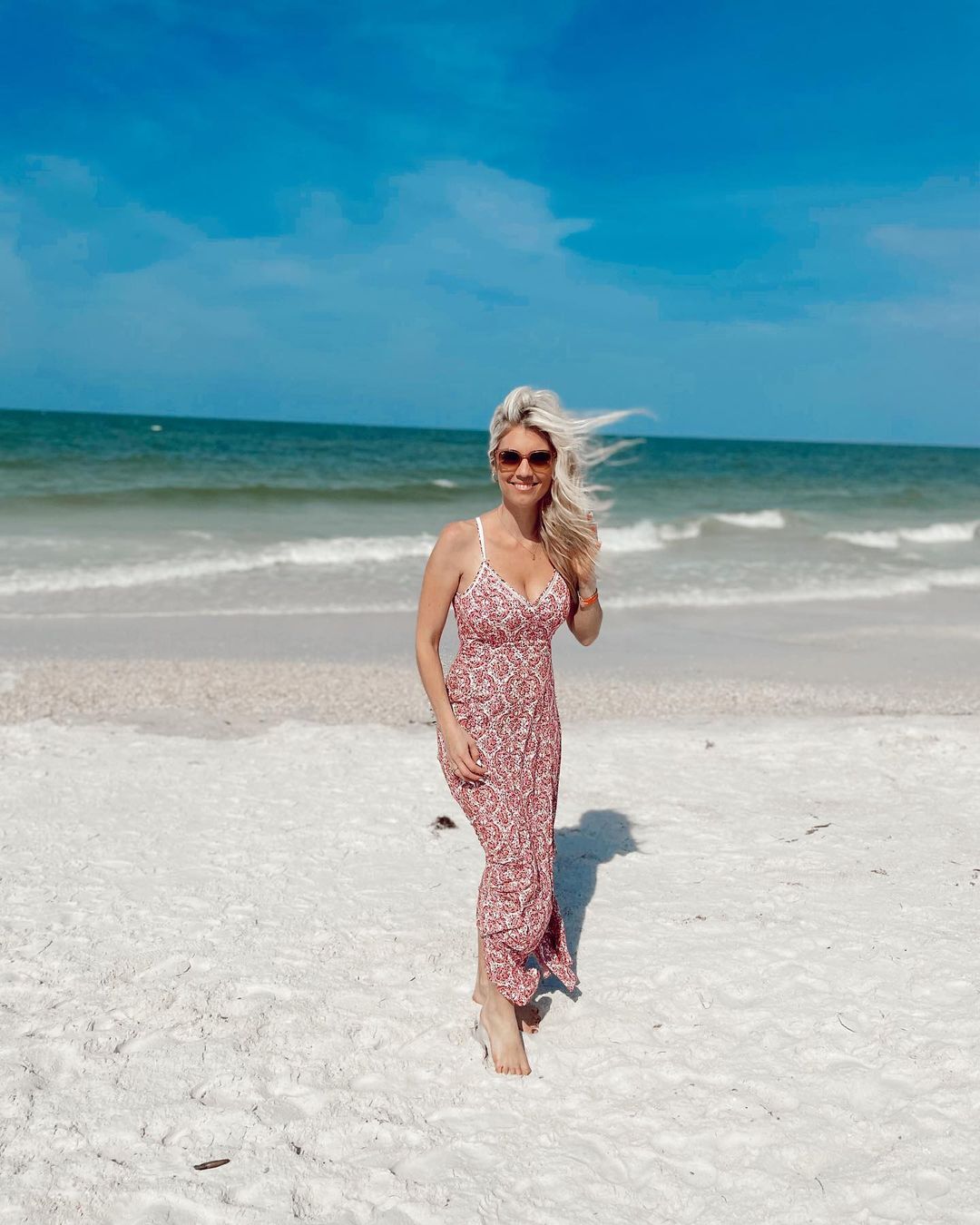 Liz Wheeler at the beach