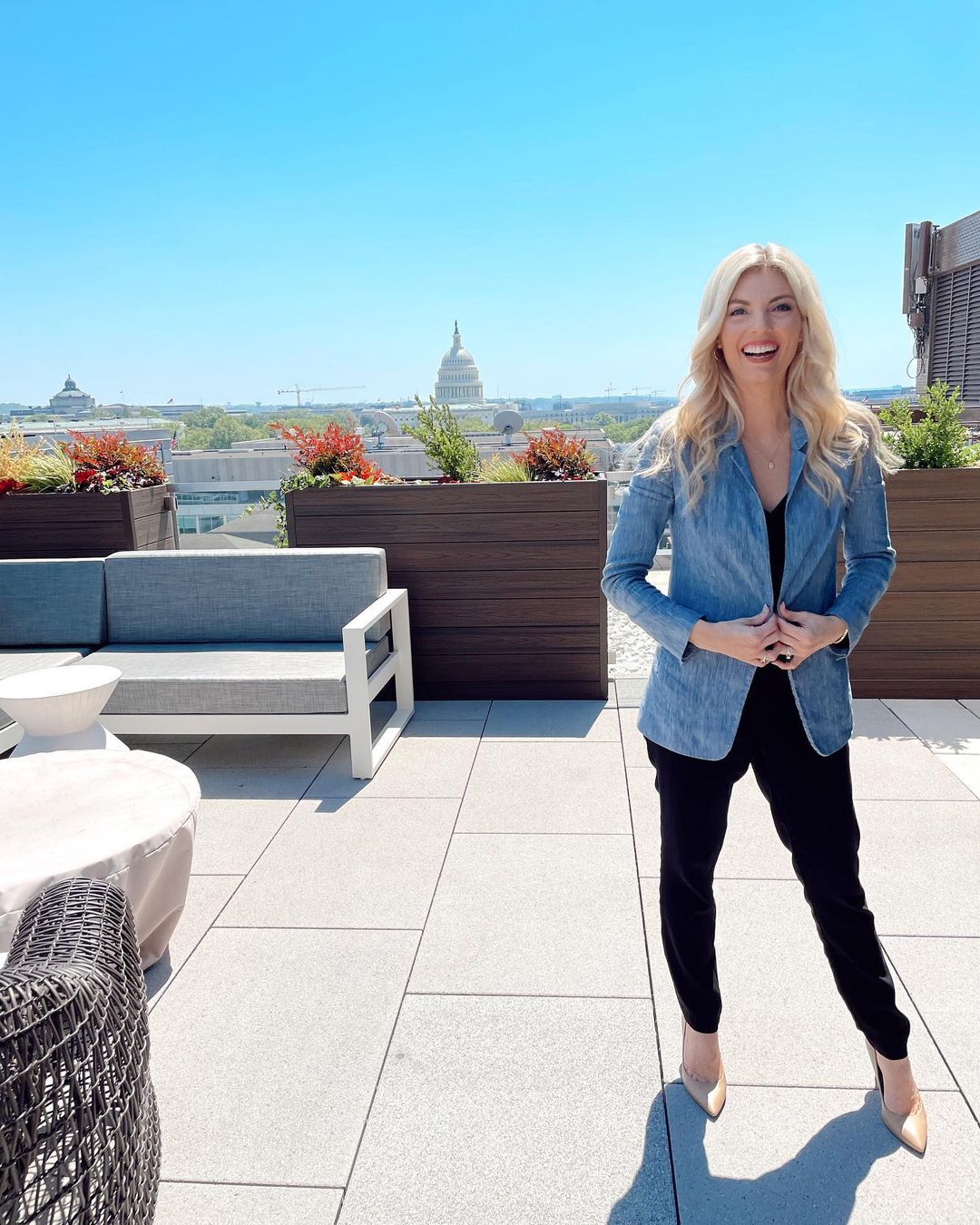 Liz Wheeler all smiles