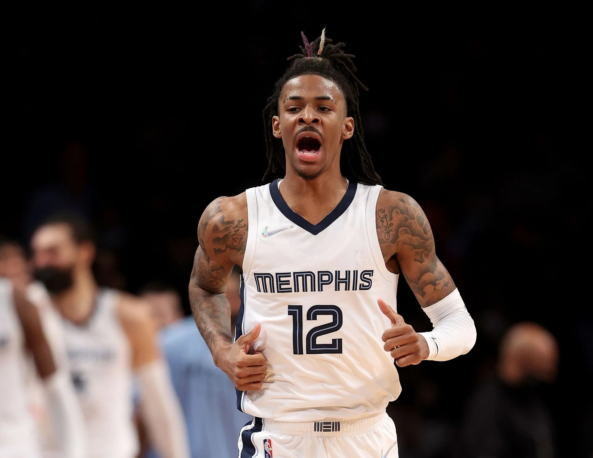 Ja Morant playing for Memphis