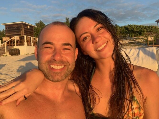 Melyssa Davies and James Murray selfie