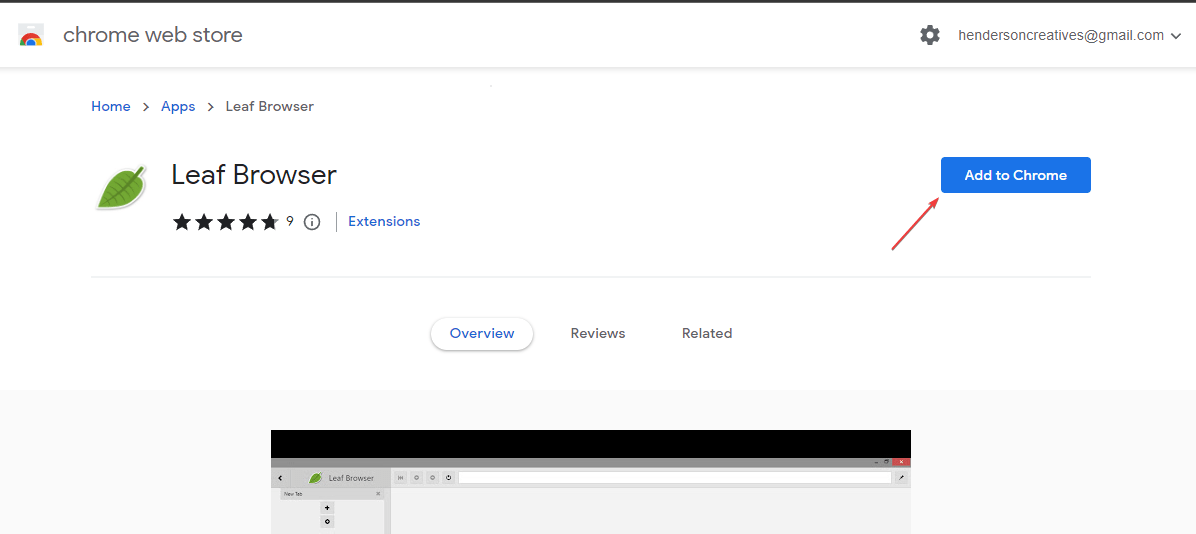 To download Leaf Browser as an extension