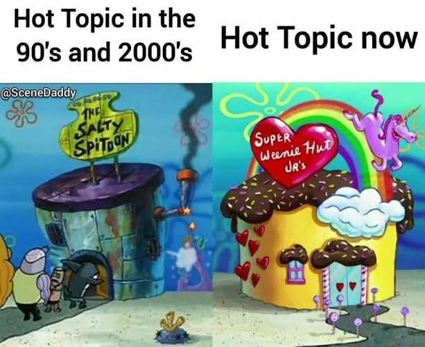 Weenie Hut Jr hot topic memes