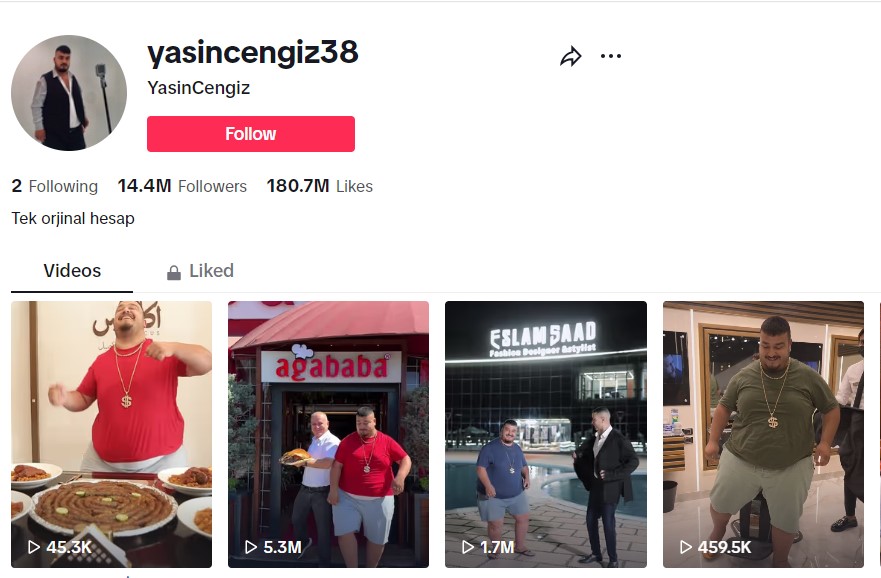 Yasin Cengiz Tiktok