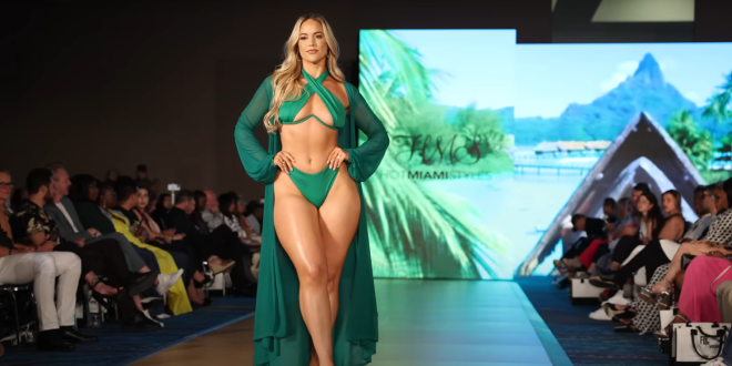 Marissa Dubois on the catwalk