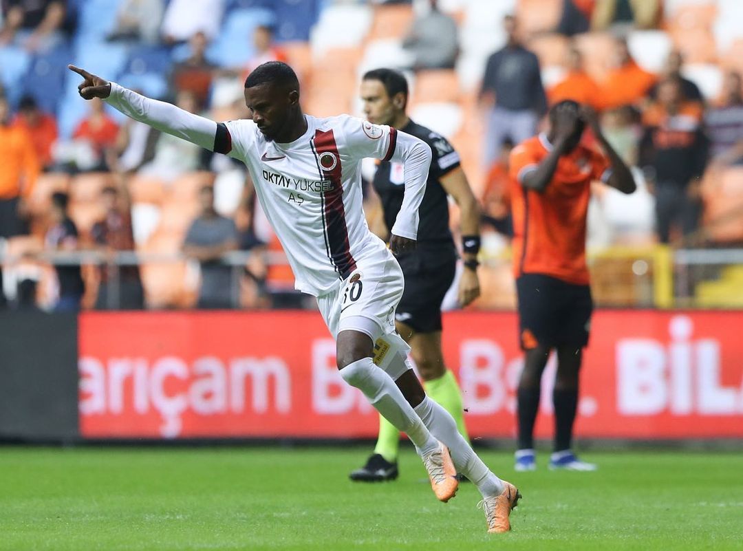 Olarenwaju Kayode celebrating a goal