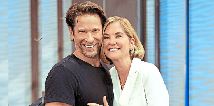 roger howarth and kassie depaiva reunite on general hospital.