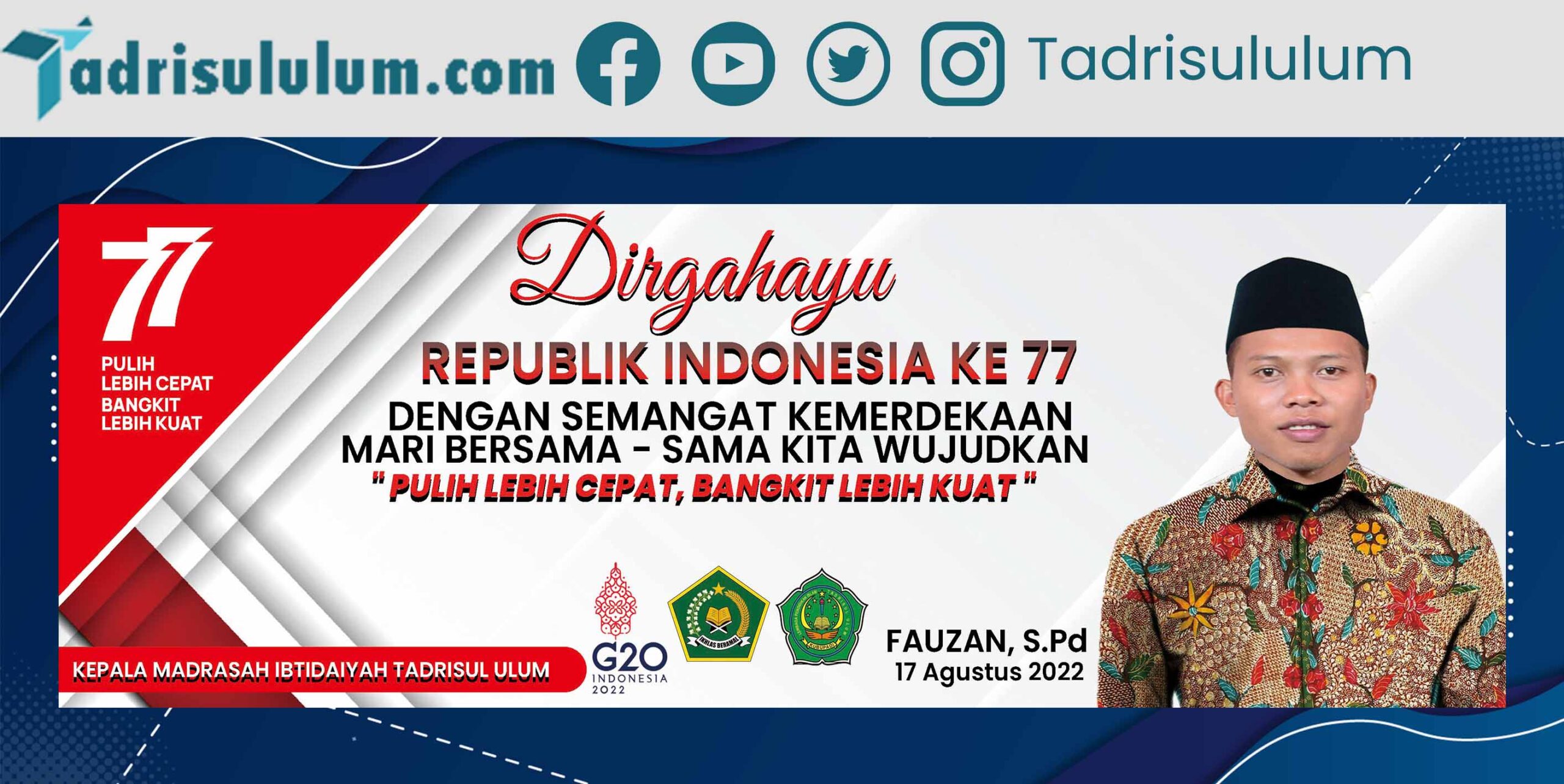 Tutorial Bikin Desain Banner Hut Ri Ke 77 Dengan Coreldraw Spanduk Hut