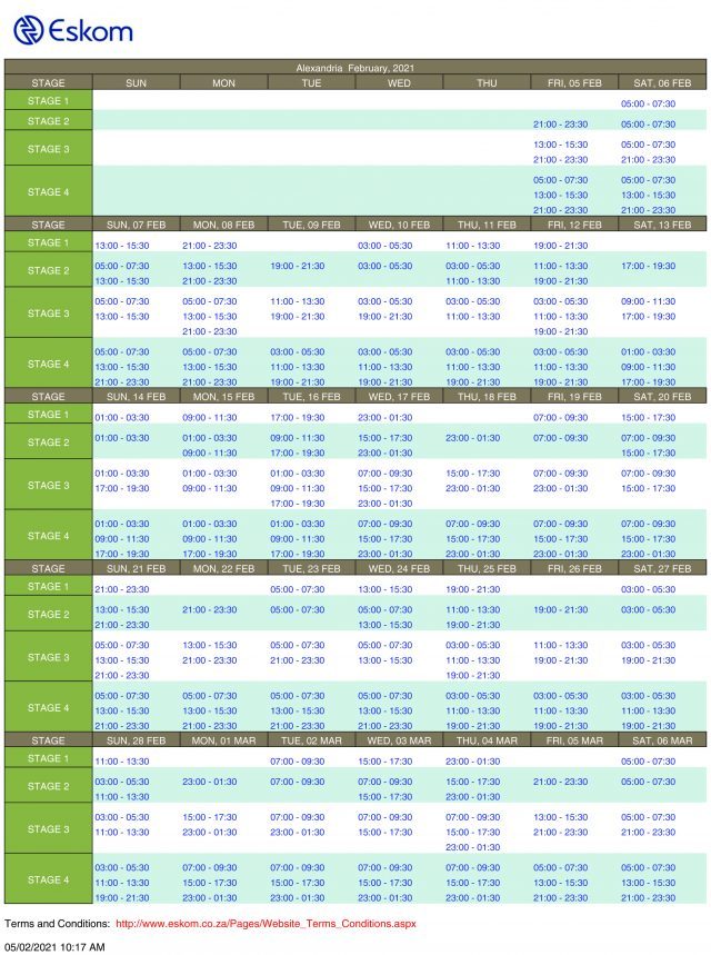 Eskom Announces Load Shedding Until Sunday Talk Of The Town