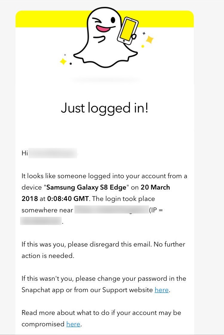 Does Snapchat Email You When Someone Logs Into Your Account