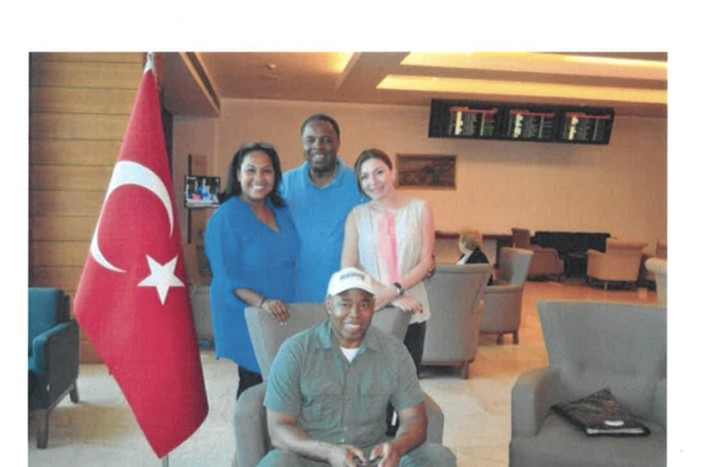 Timothy Pearson poses with then-Brooklyn Borough President Eric Adams during a trip to Turkey in 2015.
