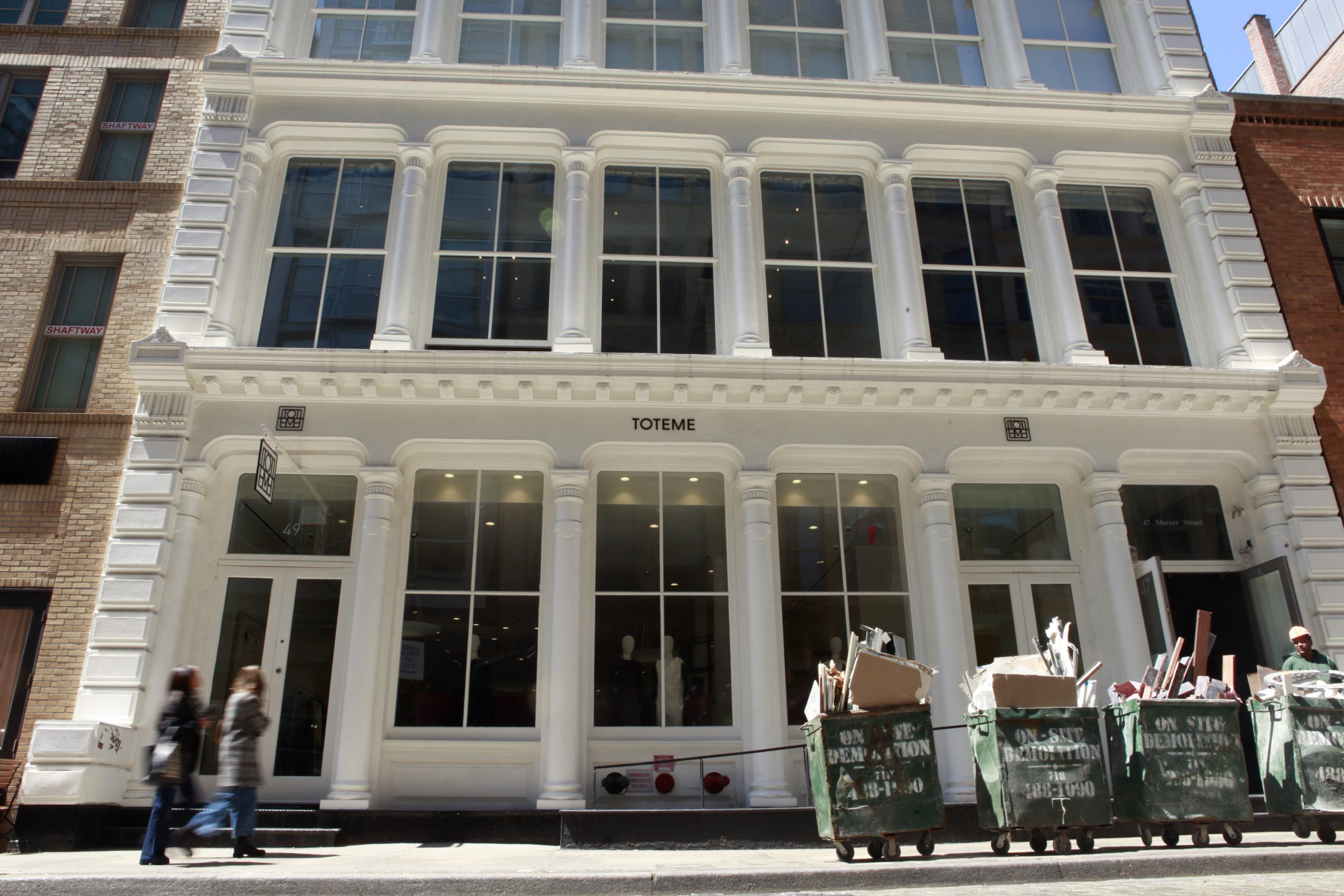 Swedish apparel brand TOTEME is opening a 7,700 square foot retail space at 49 Mercer Street in SoHo.