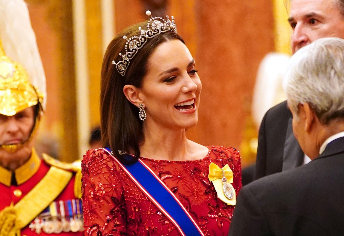 The Princess of Wales attends the Diplomatic Reception at Buckingham Palace in London on December 6, 2022 (Victoria Jones/PA Images/Alamy)