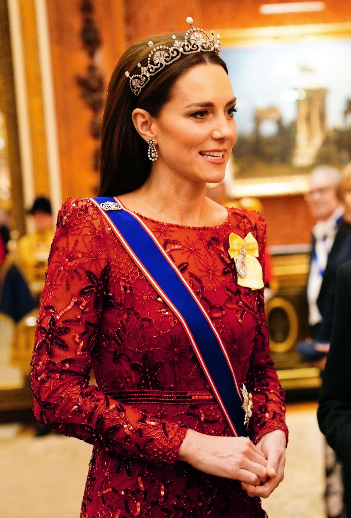 The Princess of Wales attends the Diplomatic Reception at Buckingham Palace in London on December 6, 2022 (Victoria Jones/PA Images/Alamy)