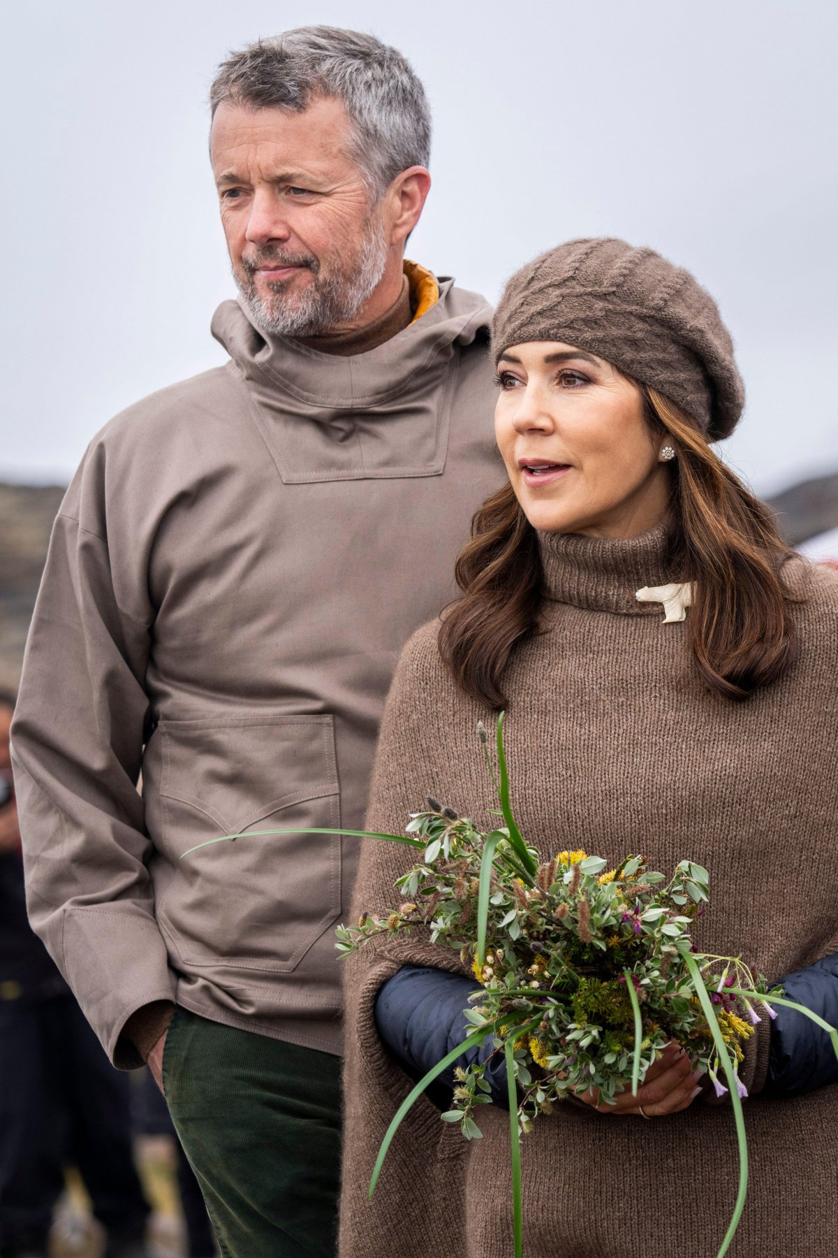 The King and Queen of Denmark visit the village of Attu in Greenland on July 1, 2024 (Ritzau/Alamy)