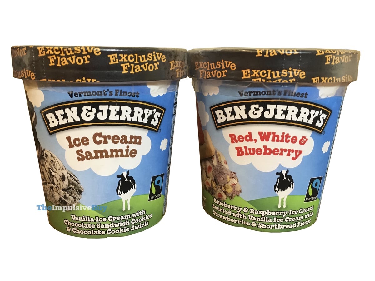 Review Ben Jerry S Red White Blueberry And Ice Cream Sammie The Impulsive Buy