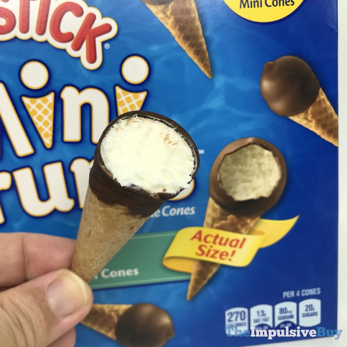 Review Nestle Drumstick Mini Drums Vanilla Simply Dipped Mini Cones The Impulsive Buy