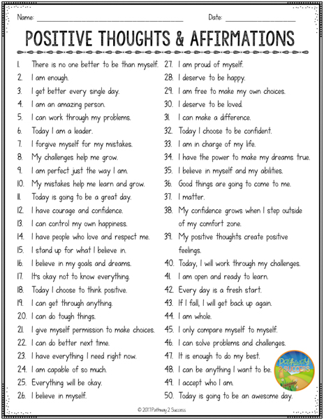 positive affirmations for women