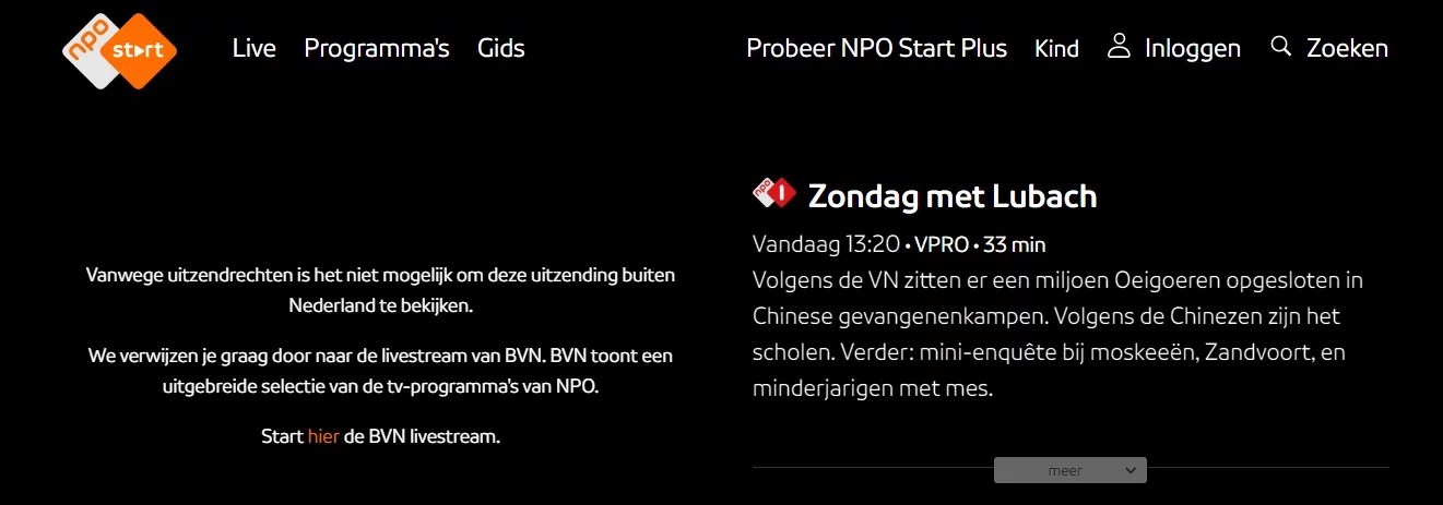 How To Watch Npo Nos Outside The Netherlands The Vpn Boss