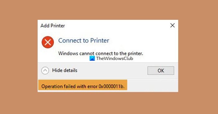 Fix Printer Error 0x00000709 0x0000011b Windows 10 And Windows 11 6997