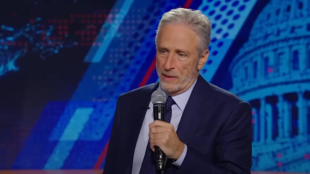 Jon Stewart’s Secret to Optimism Through ‘Tenuous Times’ Is Knowing America Is ‘Always a Mess’ | Video