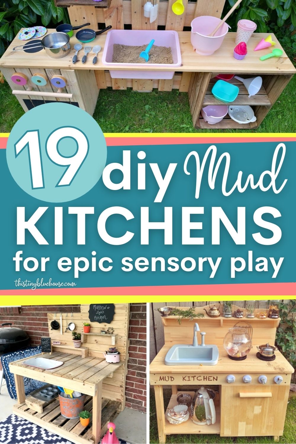 19 Popular Diy Outdoor Mud Kitchens For Kids You Need To See This Tiny Blue House