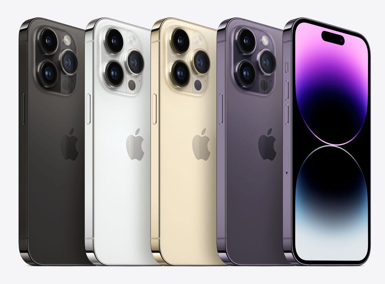 Five Apple photnes