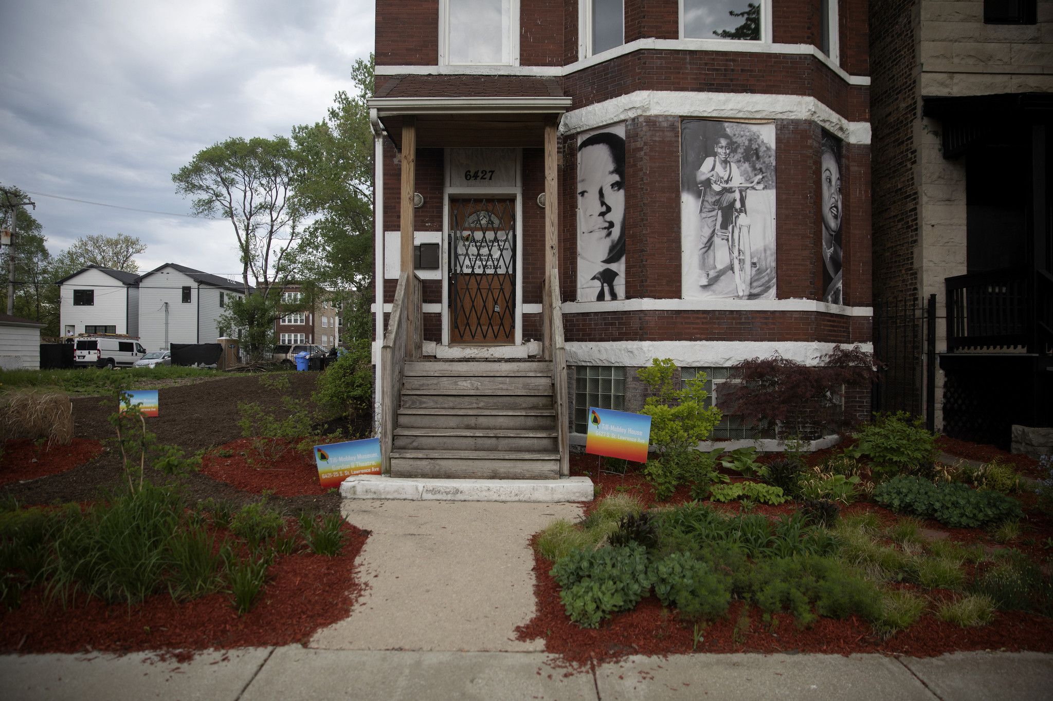 The former home of Emmett Till and his mother, Mamie Till-Mobley, on May 15, 2022, on the South Side of Chicago.