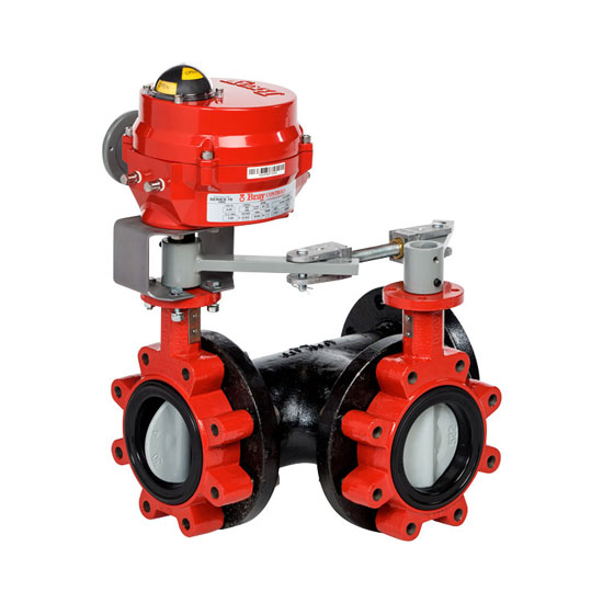 NY Series Resilient Seated 3-Way Butterfly Valves