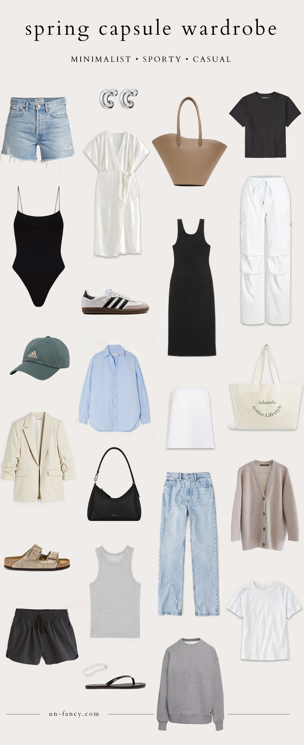 spring 2023 capsule wardrobe {minimalist • sporty • casual}