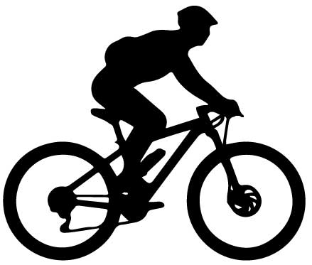Samolepka na auto cyklista