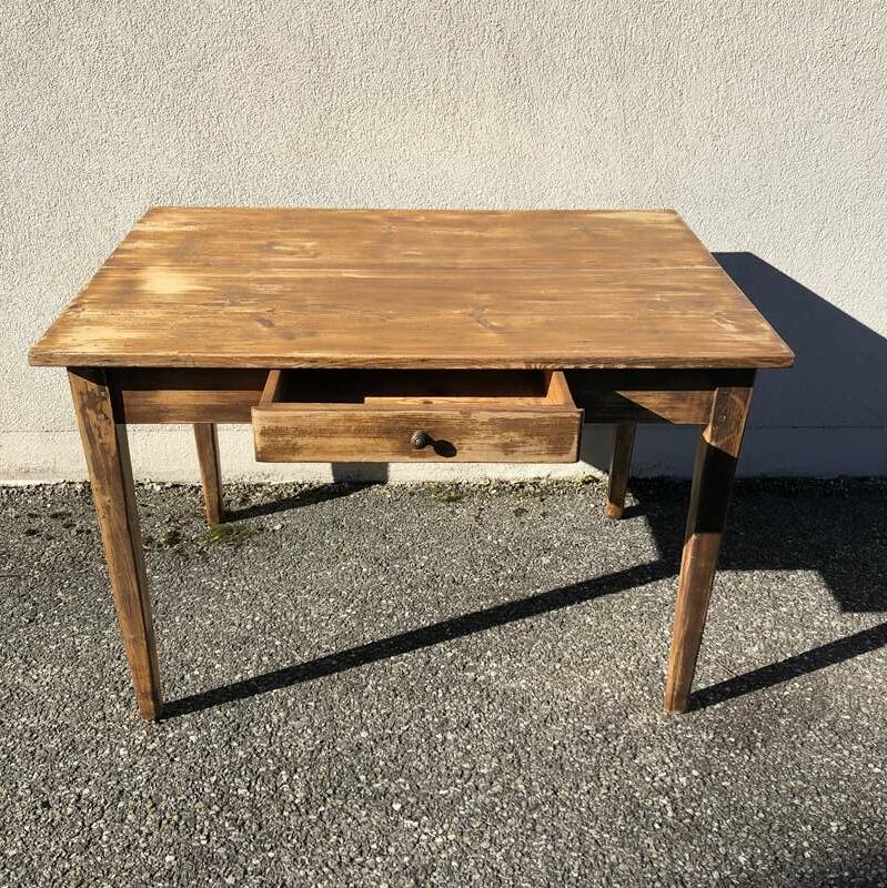 Ancienne Table De Ferme En Bois Vintage By Fabichka